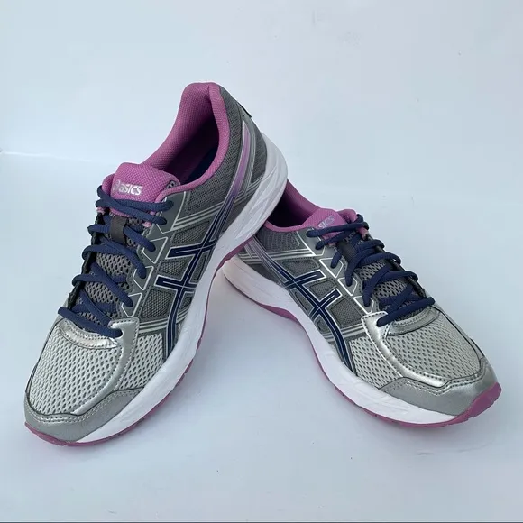 ASICS GEL CONTEND 4 Women’s Lightweight Running Shoes Casual Sneakers Silver 11