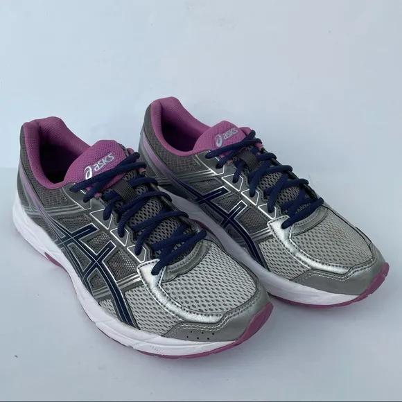 ASICS GEL CONTEND 4 Women’s Lightweight Running Shoes Casual Sneakers Silver 11
