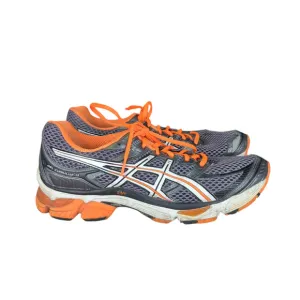 ASICS Gel-Cumulus 13 Running Shoes Sneakers T149N Men's Size 9.5 Gray Orange