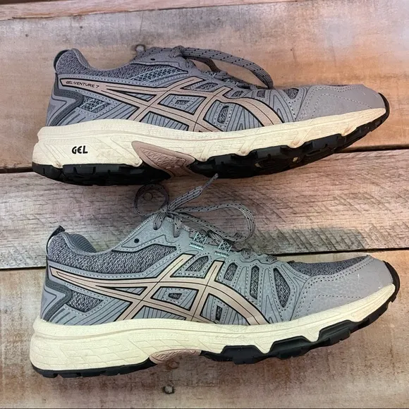Asics Gel Venture 7 MX Running Shoes Gray Sneaker 1012A627