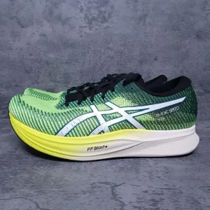 ASICS Magic Speed 2 Running Sneakers Shoes Mens Size 12 Safety Green White nby