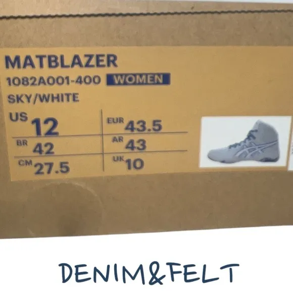 Asics Matblazer (Sky/White) Wrestling Shoes | Color: Blue/White | NEW/NIB!!🤼