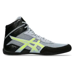 Asics Men's Grey Blue/Safety Yellow Matcontrol 3 Wrestling Shoes Size 13