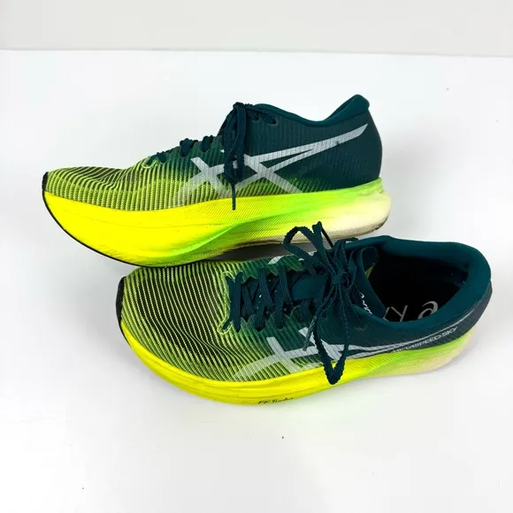 Asics Metaspeed Sky  Plus Shoes Velvet Pine/ Safety Yellow (1013A115) Men’s Sz 6