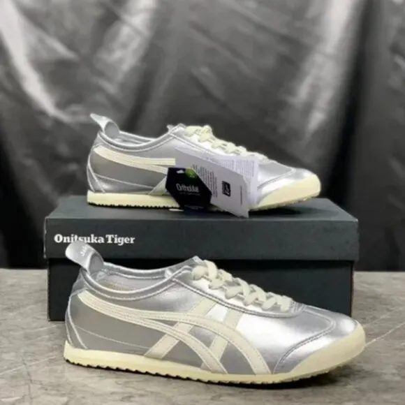 Asics Onitsuka Tiger Mexico 66 Slip-On Silver Sneakers