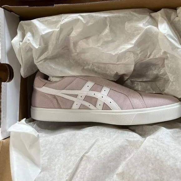 Asics Sneakers Women's Size 10 Rose Pink White Classic CT low Top Slip-On New