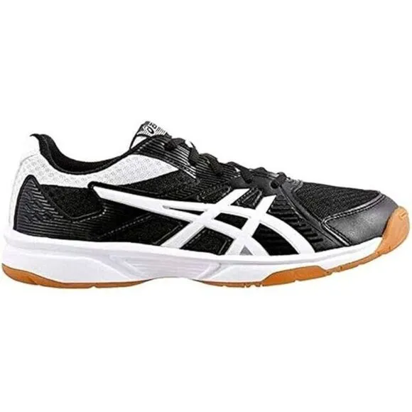 Asics Upcourt 3 Sneakers Women US 8 Black White Low Top Volleyball Shoes EEE3292