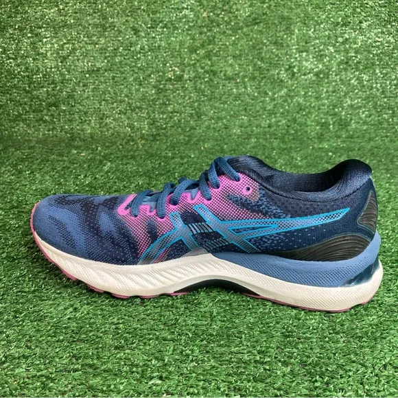 Asics Womens Gel Nimbus 23 1012A885 Blue Running Shoes Sneakers Size 8.5