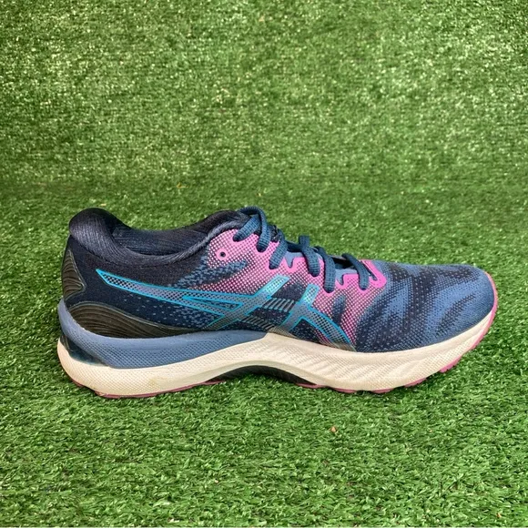 Asics Womens Gel Nimbus 23 1012A885 Blue Running Shoes Sneakers Size 8.5