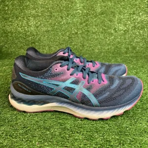 Asics Womens Gel Nimbus 23 1012A885 Blue Running Shoes Sneakers Size 8.5