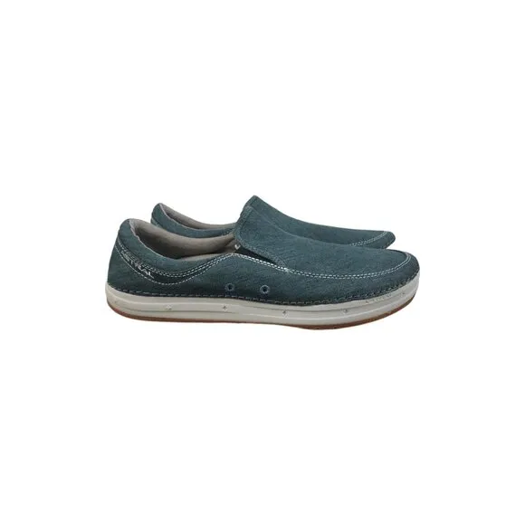 Astral Shoes Mens 9 Womens 10 Hemp Baker Slip On Denim Navy New