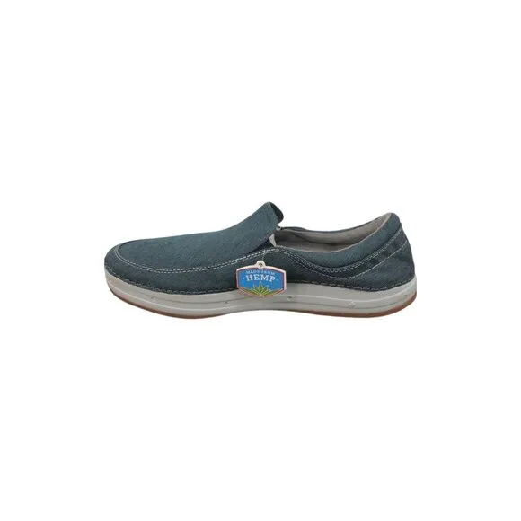 Astral Shoes Mens 9 Womens 10 Hemp Baker Slip On Denim Navy New