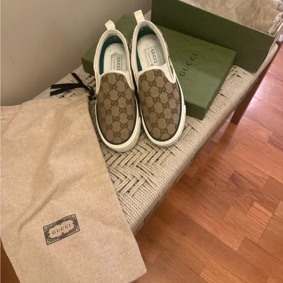 Authentic Gucci Slip on Sneakers 1977