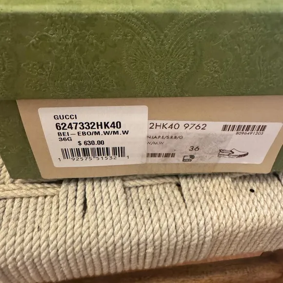Authentic Gucci Slip on Sneakers 1977