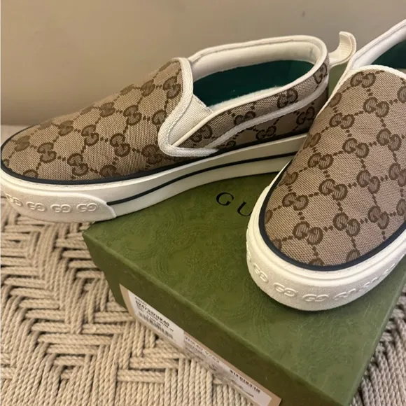 Authentic Gucci Slip on Sneakers 1977