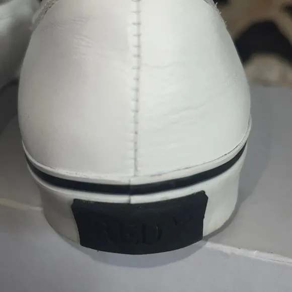 Authentic red Valentino slip on leather sneakers