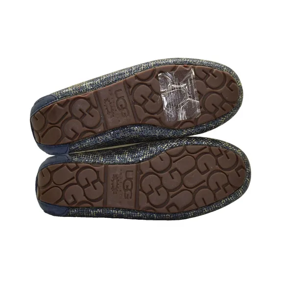 B2 NIB UGG Womens Ansley Glitter Navy Slippers Shoes Size 5
