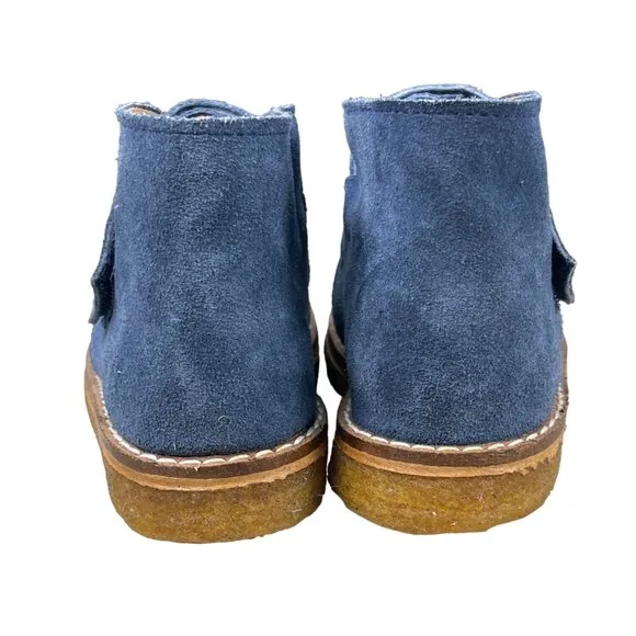 Baby Cottons Youth Boy's Blue Suede Chuka Boots Sz 26 - NWOB