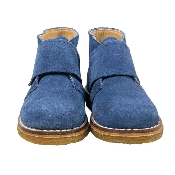 Baby Cottons Youth Boy's Blue Suede Chuka Boots Sz 26 - NWOB