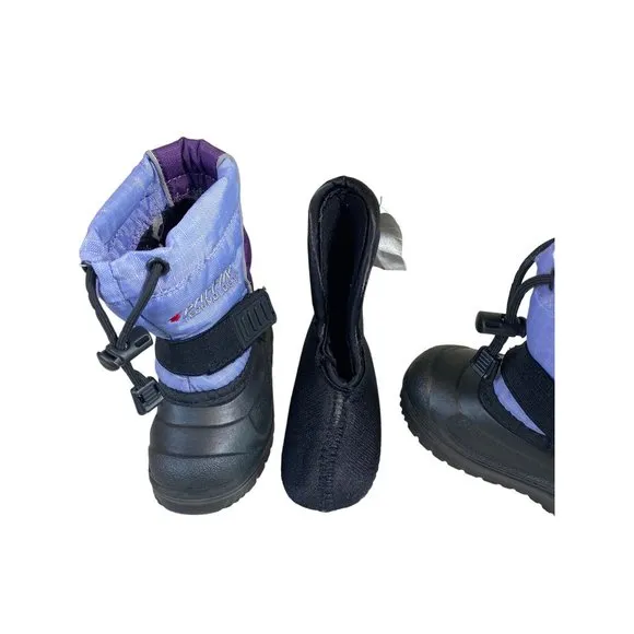 Baffin Mustang Insulated Winter Snow Boot Toddler 5 Rated -40F Purple HTF