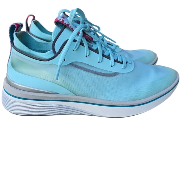 BALA Twelves Daybreak Nursing Teal Aqua Blue Sneakers, Size Women 9.5 Men 8