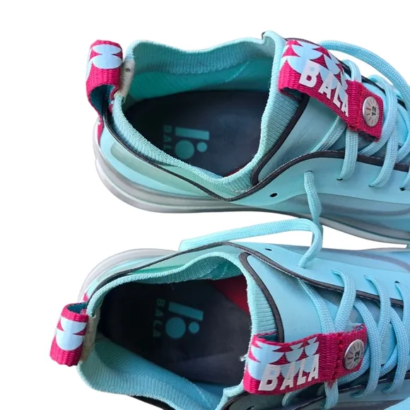 BALA Twelves Daybreak Nursing Teal Aqua Blue Sneakers, Size Women 9.5 Men 8