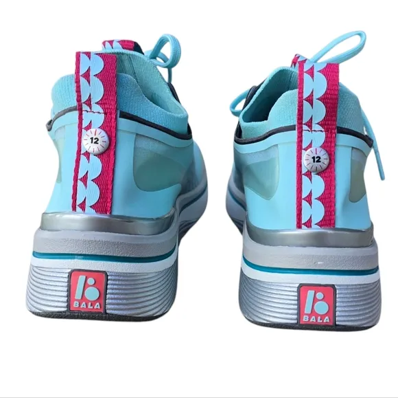 BALA Twelves Daybreak Nursing Teal Aqua Blue Sneakers, Size Women 9.5 Men 8