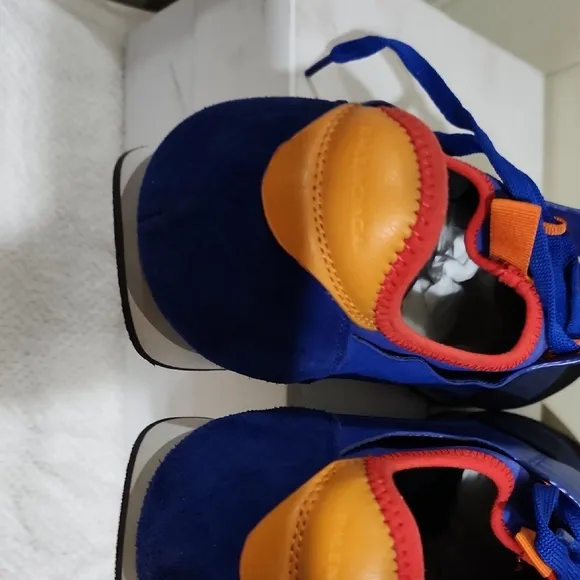 Balenciaga Blue and Black Sneakers with Slip-On Design