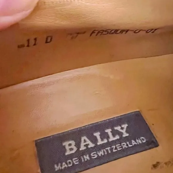 Bally Fasqua Dress Shoes Men's Size 11 D Brown Deerskin Leather Oxford Lace Up
