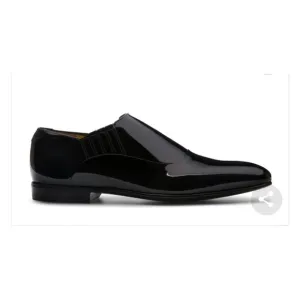 Bally Men’s Gable Patent Black Leather Dress Tuxedo Shoes Switzerland