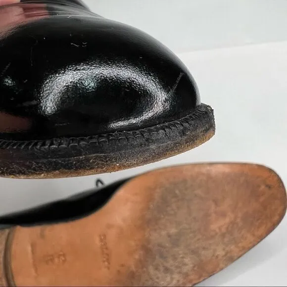 Bally Nino Black Leather cap toe Oxford dress shoes