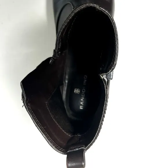 Bandolino Womens Brown Leather Danny Ankle Boots Size 7.5 EUC