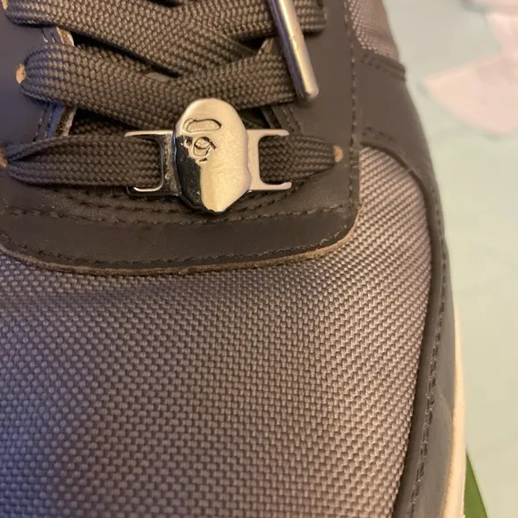 Bape Gray Sneakers for Casual Style