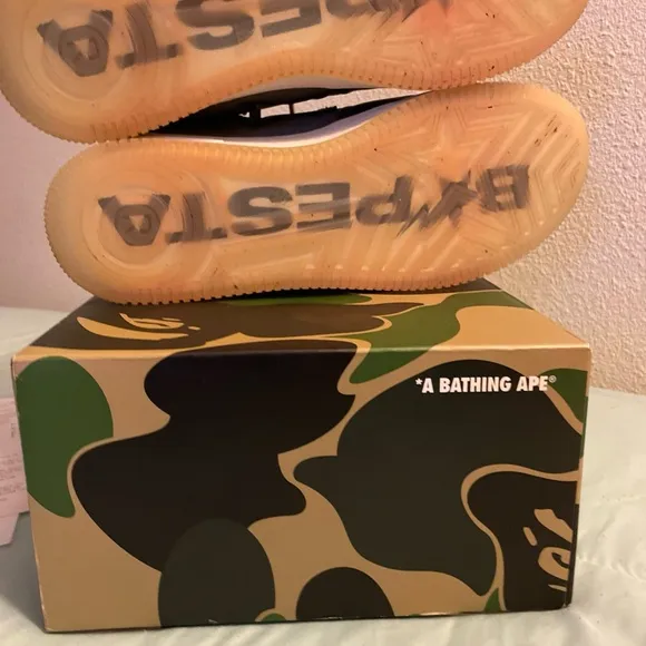Bape Gray Sneakers for Casual Style