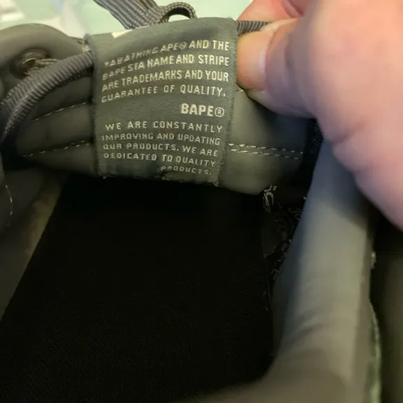 Bape Gray Sneakers for Casual Style