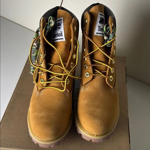 Bape x Timberland Tan Boots Undefeated