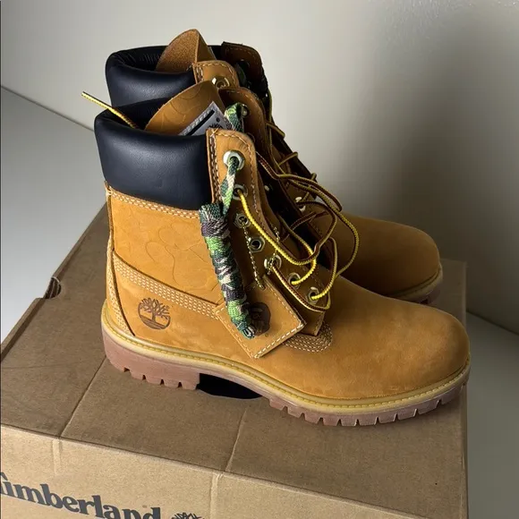 Bape x Timberland Tan Boots Undefeated