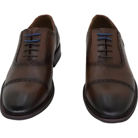Bar III Men's Ashfordd Leather Brogue Dress Shoe Cap Toe - Size 11