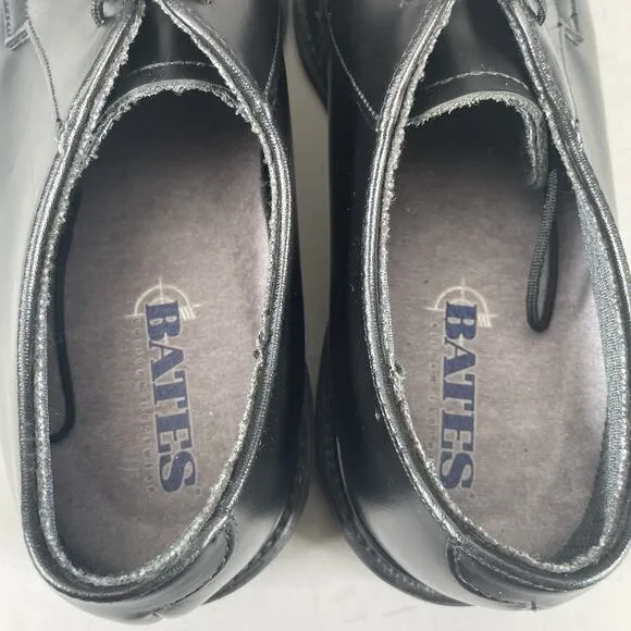 Bates Lites Men’s Size 9 D High Gloss Black Military Uniform Dress Shoes Oxfords