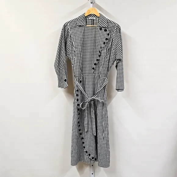 BATSHEVA GINGHAM PLAID DRESS