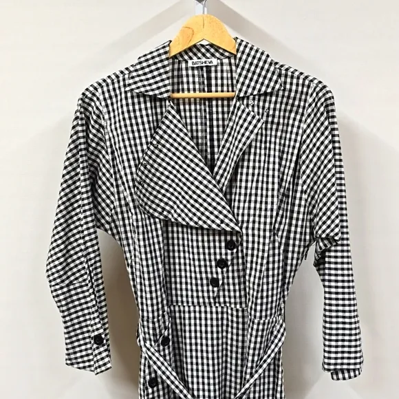 BATSHEVA GINGHAM PLAID DRESS