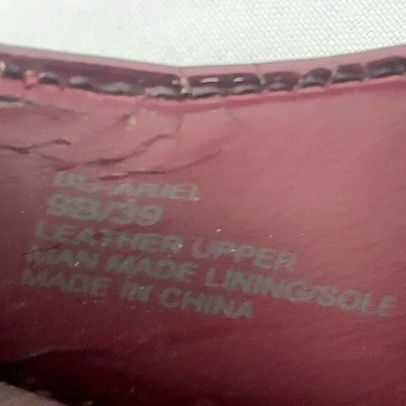 BCBG Patent Leather Peep Toe Heels Women 9 Ruby Red Stiletto Pumps Sandals Shoes