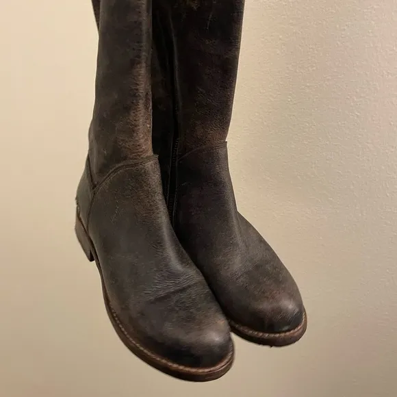 Bed Stu Brown Soft Knee High Manchester II Leather Boots Size 7