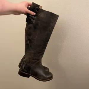 Bed Stu Brown Soft Knee High Manchester II Leather Boots Size 7