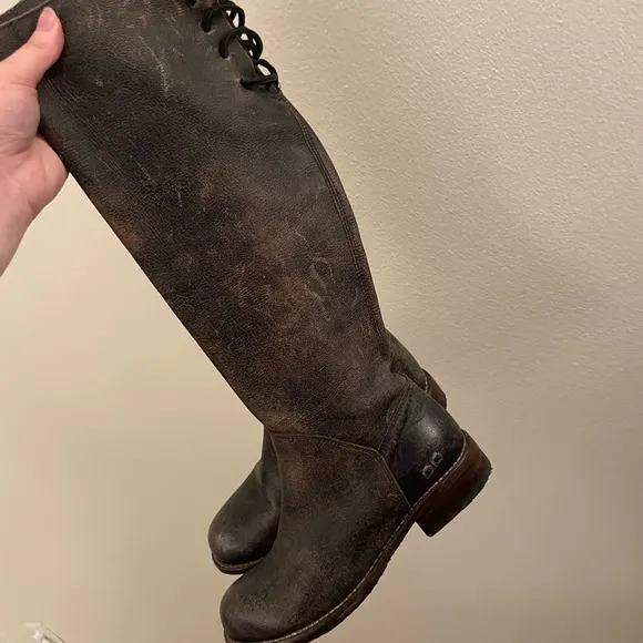Bed Stu Brown Soft Knee High Manchester II Leather Boots Size 7