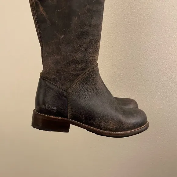 Bed Stu Brown Soft Knee High Manchester II Leather Boots Size 7