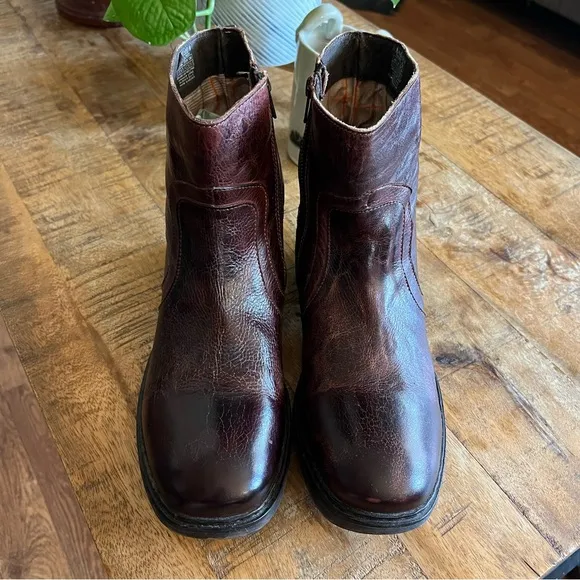 Bed Stu Lassen Brown Leather Boots Size 10.5