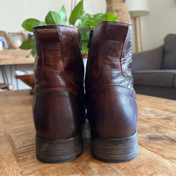 Bed Stu Lassen Brown Leather Boots Size 10.5