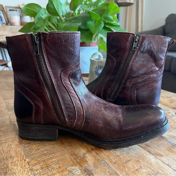 Bed Stu Lassen Brown Leather Boots Size 10.5