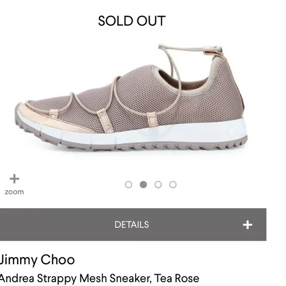 Beige Andrea shoes with metallic trim from Jimmy Choo.